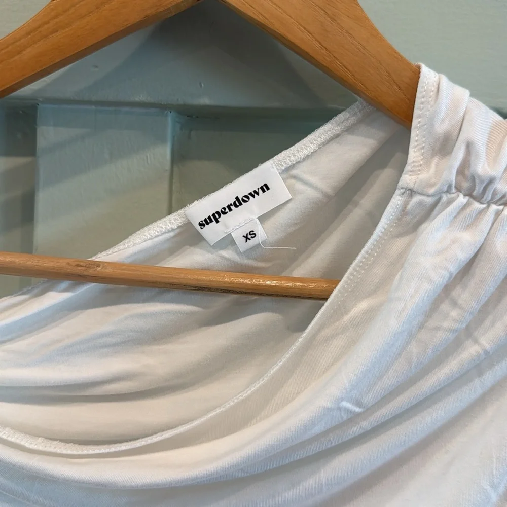 Superdown X Maggie Macdonald Moxie Top - white - womens size XS - Picture 4 of 5